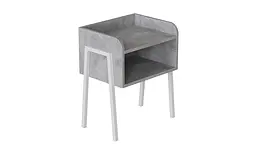 Тумба модульна Ferrum-decor Джузі 540x450x320 метал Білий ДСП Бетон 16 мм (FRD-102981) - мініатюра 4