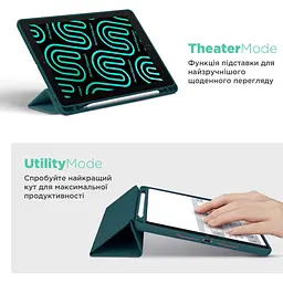 Чохол-книжка ArmorStandart Smart Fold Pen для Samsung Tab S10 Lite/S10 FE Pine Green (ARM85551) [170747] - мініатюра 4