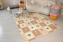 Розвиваючий двосторонній складний килимок Poppet Казкове слоненя та Клітинки-цікавинки 150х180x1 см (PP040-150) - мініатюра 7