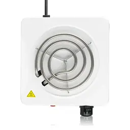 Електроплита настільна RAF R.8010B 1 конфорка спіраль 1000W White (3_02419) - мініатюра 3