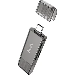 Кардрідер Hoco HB39 2-in-1 Metal Gray (604819) [168991] - мініатюра 3