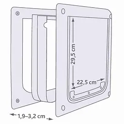 Дверця Trixie Free S-M 30 x 36 см пластик - мініатюра 4
