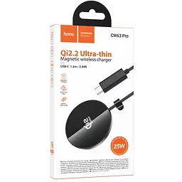 БЗП Hoco CW63 Pro Fast Qi2 magnetic 25W Black - мініатюра 3