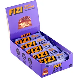 Уцінка. Набір шоколадних батончиків Fizi Guilty pleasure box Peanut + caramel 10 шт. 
