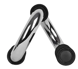 Упори для віджимань PowerPlay 4318 Push-Up Bars Stell металеві (S-подібні) (PP_4318) - мініатюра 6