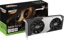 Відеокарта GeForce RTX 5070 12GB Inno3D Twin X2 OC (N50702-12D7X-195064N)