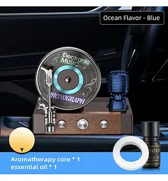 Автомобільний ароматизатор на сонячній панелі Грамофон Electronic Music (Океан) - мініатюра 3
