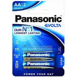Батарейка Panasonic LR6EGE/2BP EVOLTA лужна AA блістер 2 шт.