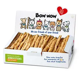 Ласощі для собак Bow wow натуральні палички з м'ясом птиці та юки (50 шт/уп ) box