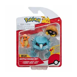 Набір ігрових фігурок Pokemon W17 Battle figure Kabuto + Charmander + Metang (PKW3052) - мініатюра 2