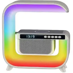 Нічний смарт XM-G3 RGB підсвічування Bluetooth з колонкою бездротовою зарядкою годинником радіо 15 Вт