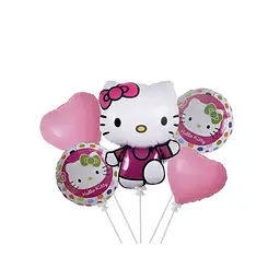 Набір фольгованих кульок "Hello Kitty" 5 шт святкові декорації