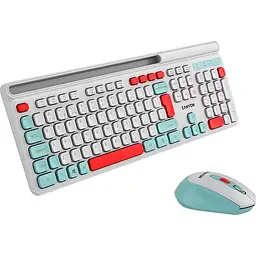 Комплект (Клавіатура та Миша) CANYON HSET-W5 EN AAA+AA Wireless White - мініатюра 2