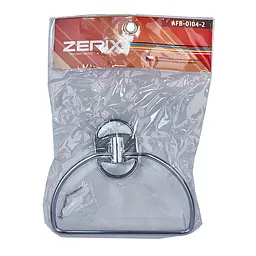 Тримач для рушника напівкруглий Zerix AFB-0104-2 ZX5068 Хром - мініатюра 2