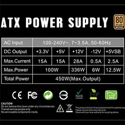 Блок живлення Gamemax 450W (GP-450) - мініатюра 5