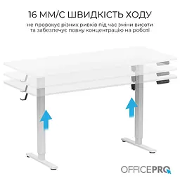 Геймерський стіл OfficePro ODE1670W (ODE1670W) - мініатюра 8