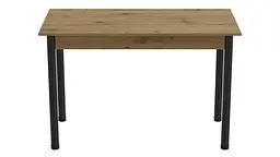 Стіл кухонний Ferrum-decor Беніта 75x120x80 Чорний ДСП Дуб Артізан 16мм (FRD-105703) - мініатюра 3