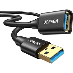 Кабель-подовжувач Ugreen US129 USB-A 3.0 Extension Male 2m Black (10373) [170065] - мініатюра 3