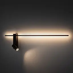 Настінний світильник, бра Nowodvorski 11425 Easy Left LED|GU10 MR11 11|10W 3000K 380Lm IP20 чорний - мініатюра 9