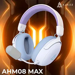 Bluetooth-гарнітура Ajazz AHM08 MAX 3-Mode White (AHM08-MAX-PWB) - мініатюра 7