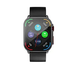 Смарт-годинник Smart Watch iMiki Frame2 AMOLED 2.01 (410x502) 300мАч Black - мініатюра 3
