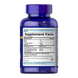 Омега-3 Puritans Pride Double Strength Fish Oil 1200 мг / 600 мг 90 sgels - мініатюра 2