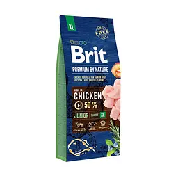 Сухий корм Brit Premium Dog Junior XL 15 кг для цуценят гігантських порід (вагою від 45 кг)