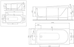 Ванна акрилова AM.PM Like A0 150х70 (W80A-150-070W-A) - мініатюра 9
