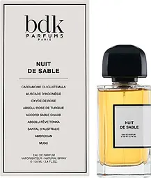 Оригінал BDK Parfums Nuit De Sable 100 мл Парфумована вода - мініатюра 2