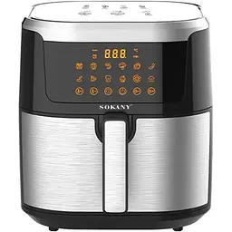 Аерофритюрниця безмасляна Sokany SK-10037 8.8л електрична сенсорне керування та таймер 1200Вт