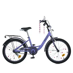 Велосипед дитячий MB 20043-1 колеса 20 дюймів, фіолетовий - мініатюра 2