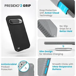 Протиударний чохол Speck Presidio2 Grip для Pixel 9 Pro Black 150743-1041 - мініатюра 10