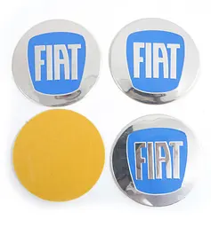 Наклейка на ковпак Fiat 90 мм синій 4 шт