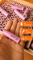 Акумулятори Samsung 35E 18650 3500 mAh Li-Ion 3.7V набір 7 штук, літій-іонна батарея для електроніки та акумуляторних збірок - мініатюра 4