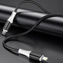Дата кабель Borofone BX79 Type-C to Lightning (1m) Чорний - мініатюра 3