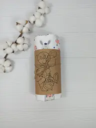 Пелюшка дитяча багаторазова непромокальна a.l.babybox Зайчики на гойдалці 80x100 см Різнокольоровий (NV 18145515) - мініатюра 3