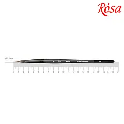 Пензель мікс білка/соболь круглий лайнер WAVE 148 № 4 коротка ручка ROSA