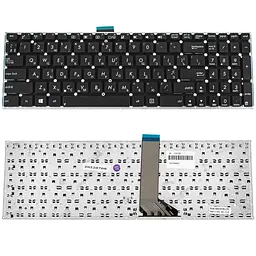 Клавіатура для ноутбука ASUS (X502, X551, X553, X555, S500, TP550) ukr, black, без фрейму, с крепленнями