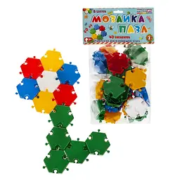 Дитяча мозаїка-пазл №3 1-144, 40 деталей Ø60мм - мініатюра 2