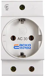 Розетка модульна з заземленням AC30 АСКО‑УКРЕМ (A0150010104) - мініатюра 4