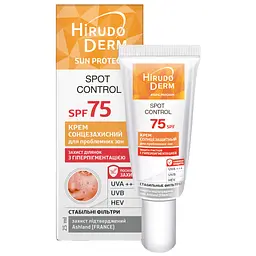 Засіб від засмаги Біокон Hirudo Derm Sun Protect Spot Control Сонцезахисний крем для проблемних зон SPF 75 25 мл (4820160038530)
