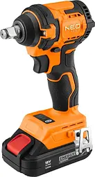 Гайковерт ударний Neo Tools Energy+ 18В безщітковий 2500 об/хв 350 Нм 1/2" 3 швидкості 1.1 кг без АКБ та ЗП - мініатюра 6