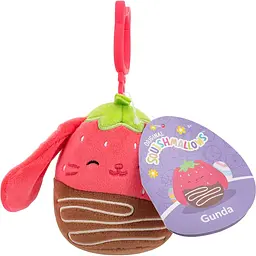 М'яка іграшка на кліпсі Squishmallows Кролик Гунда 9 см (SQCP00464) - мініатюра 2