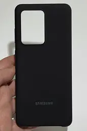 Оригінальний силіконовий чохол Silicone Cover для Samsung Galaxy S20 Ultra Black EF-PG988TBEGRU SM-G988 - мініатюра 6