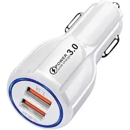 Автомобільний зарядний пристрій No Brand CWa 2USB PD18W QC 3.0 White (57050556)