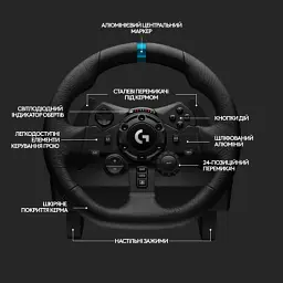 Кермо Logitech G923 Racing Wheel and Pedals for PS4 and PC (941-000149) - мініатюра 8
