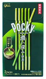 Японські палички Glico Pocky Класична Матча 2шт 61.6г