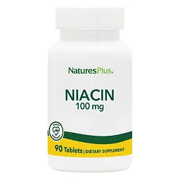Вітаміни та мінерали Natures Plus Niacin 100 mg, 90 таблеток