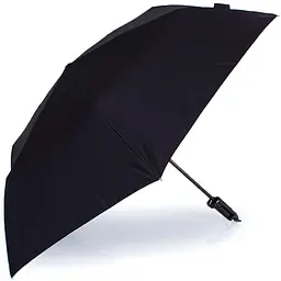 Жіноча складана парасолька механічна Happy Rain 91 см чорна