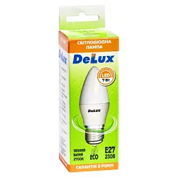 Лампочка Delux BL37B 7 Вт 2700K 220 В E27 (90004071 90021348) - мініатюра 2